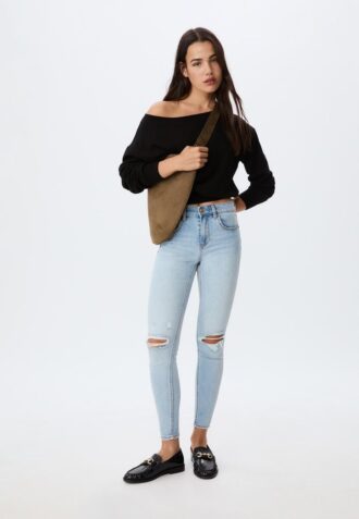 1420 Jeans skinny a vita bassa