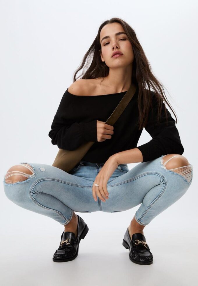 1420 Jeans skinny a vita bassa