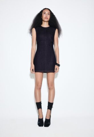 Abito corto in denim