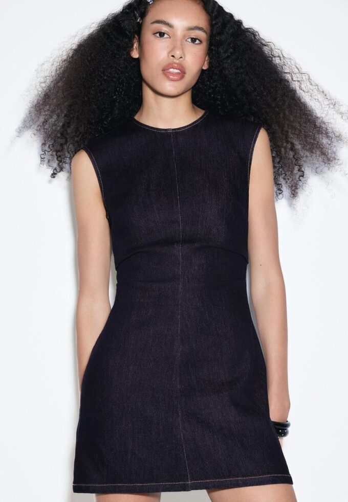 Abito corto in denim Abito corto in denim