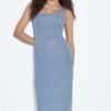 Abito midi in denim Abito midi in denim