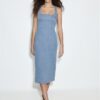 Abito midi in denim Abito midi in denim
