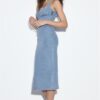 Abito midi in denim Abito midi in denim