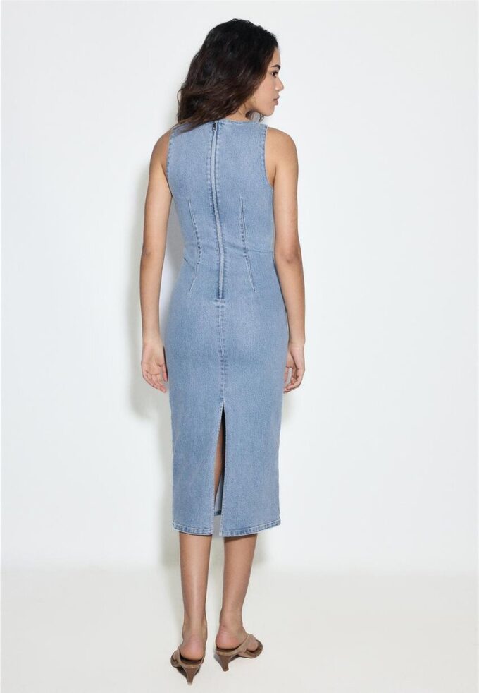Abito midi in denim Abito midi in denim