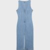 Abito midi in denim Abito midi in denim