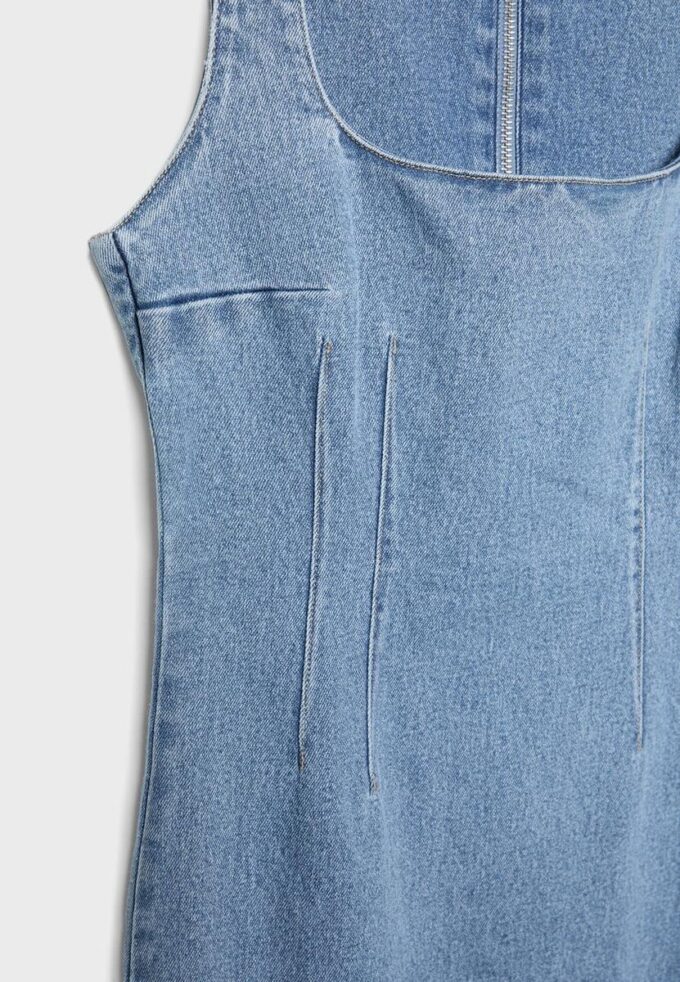 Abito midi in denim Abito midi in denim