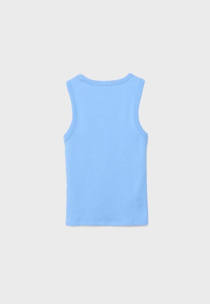 B04 Top aderente basic senza maniche