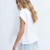 B06 T-shirt basic con spalle scese