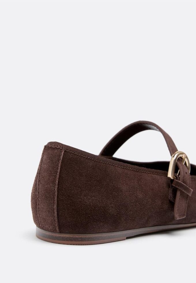 Ballerine in pelle con puntale Ballerine in pelle con puntale