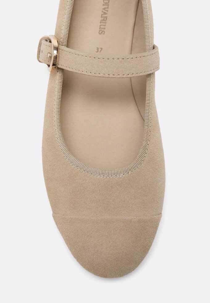 Ballerine in pelle con puntale Ballerine in pelle con puntale