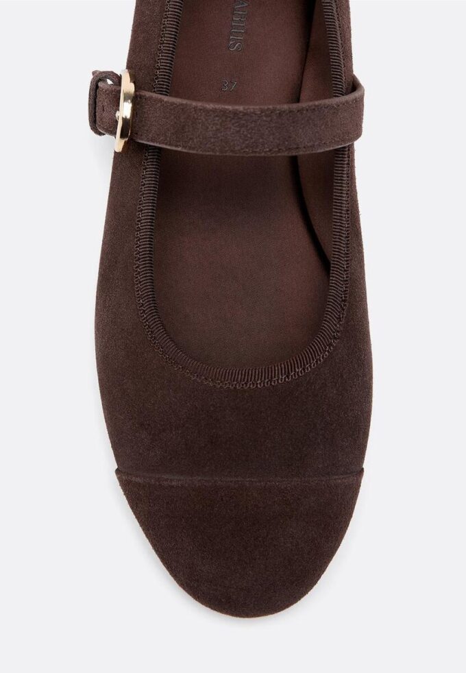 Ballerine in pelle con puntale Ballerine in pelle con puntale