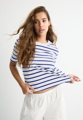 Basic Heavy Weight Striped Regular Fit T-shirt