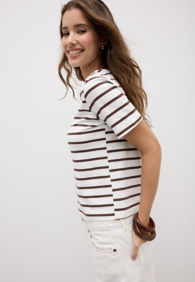 Basic Heavy Weight Striped Regular Fit T-shirt Basic Heavy Weight Striped Regular Fit T-shirt