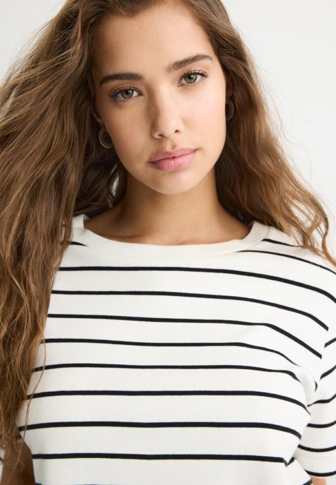 Basic Heavy Weight Striped Regular Fit T-shirt Basic Heavy Weight Striped Regular Fit T-shirt