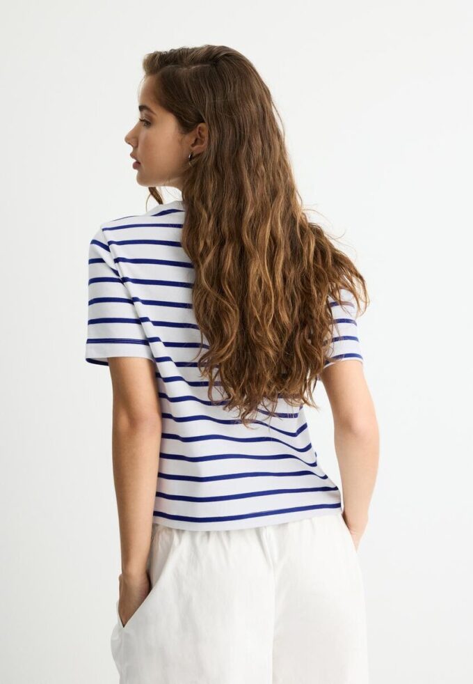 Basic Heavy Weight Striped Regular Fit T-shirt Basic Heavy Weight Striped Regular Fit T-shirt