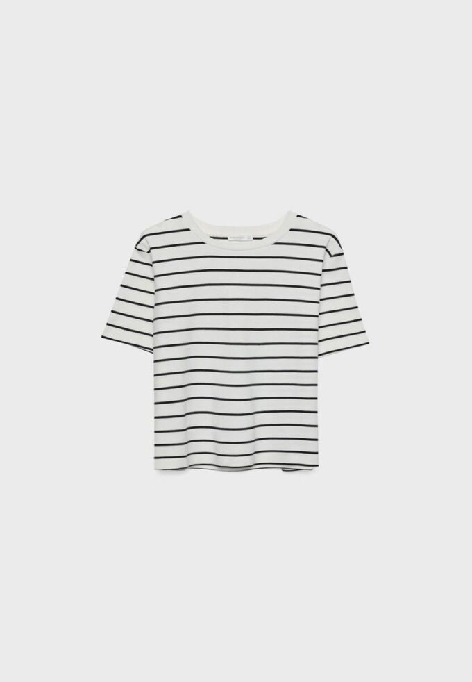 Basic Heavy Weight Striped Regular Fit T-shirt Basic Heavy Weight Striped Regular Fit T-shirt