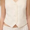 Basic Linen Blend Waistcoat Basic Linen Blend Waistcoat