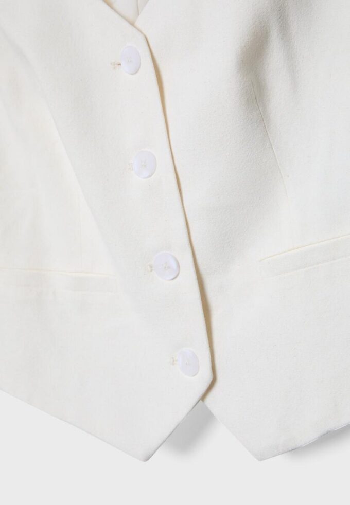 Basic Linen Blend Waistcoat Basic Linen Blend Waistcoat