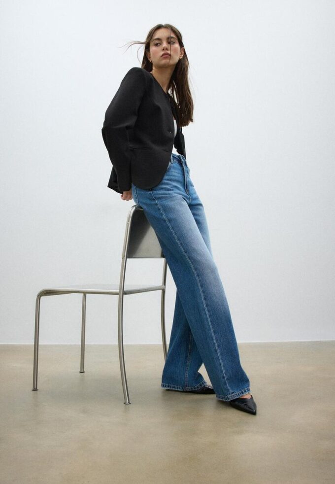 Blazer senza colletto Blazer senza colletto