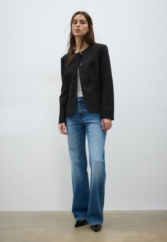 Blazer senza colletto Blazer senza colletto