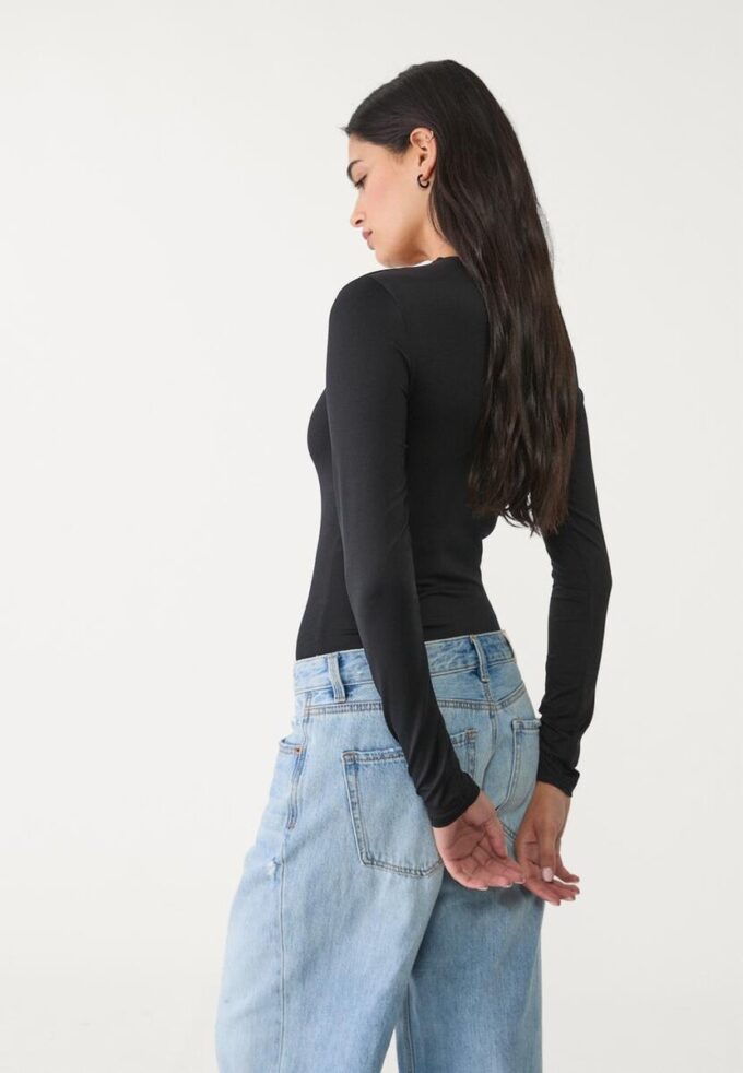 Body a maniche lunghe in poliammide Body a maniche lunghe in poliammide