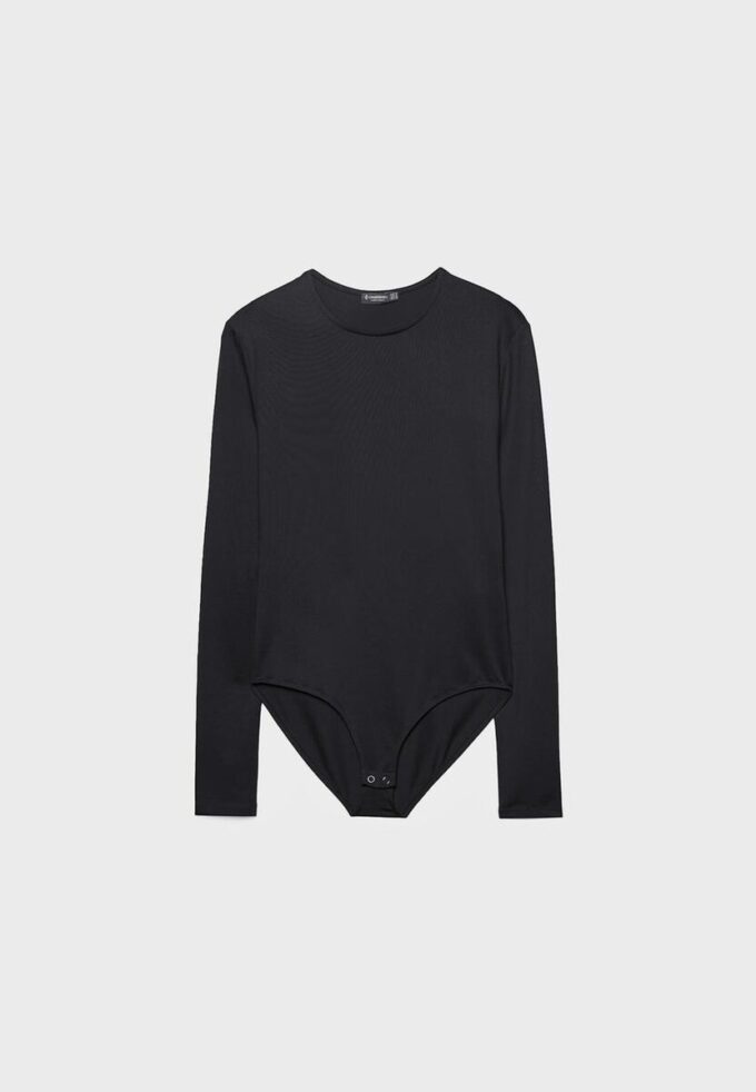 Body a maniche lunghe in poliammide Body a maniche lunghe in poliammide