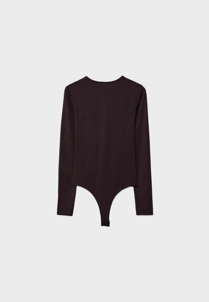 Body a maniche lunghe in poliammide Body a maniche lunghe in poliammide