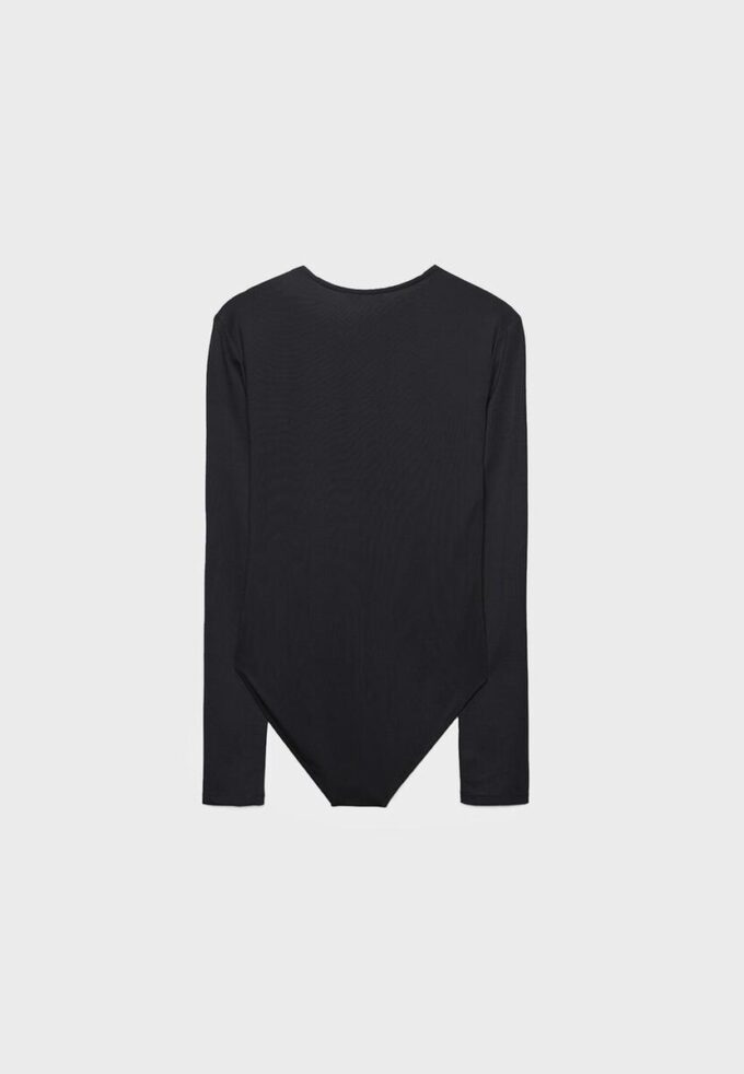 Body a maniche lunghe in poliammide Body a maniche lunghe in poliammide