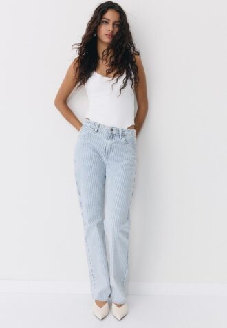 Body con spalline e scollo a V