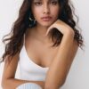 Body con spalline e scollo a V Body con spalline e scollo a V