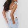 Body con spalline e scollo a V Body con spalline e scollo a V