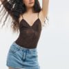 Body in pizzo con spalline Body in pizzo con spalline