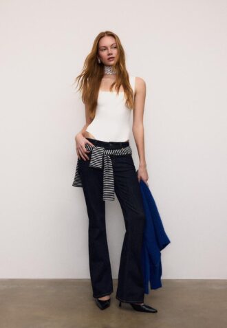 Body in poliammide con scollo quadrato