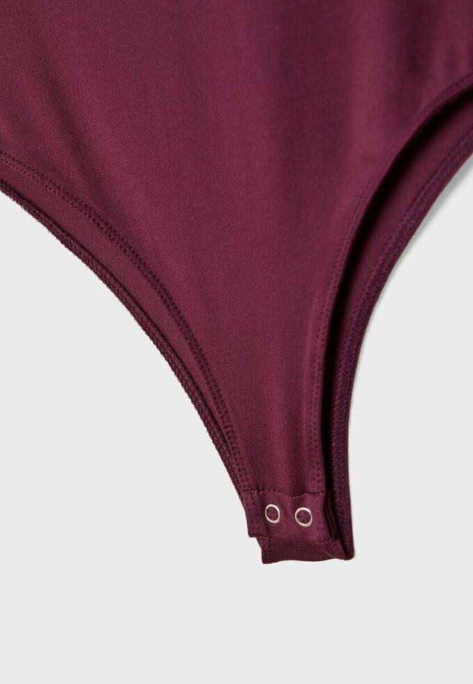 Body in poliammide con scollo quadrato