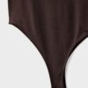 Body in poliammide con scollo quadrato