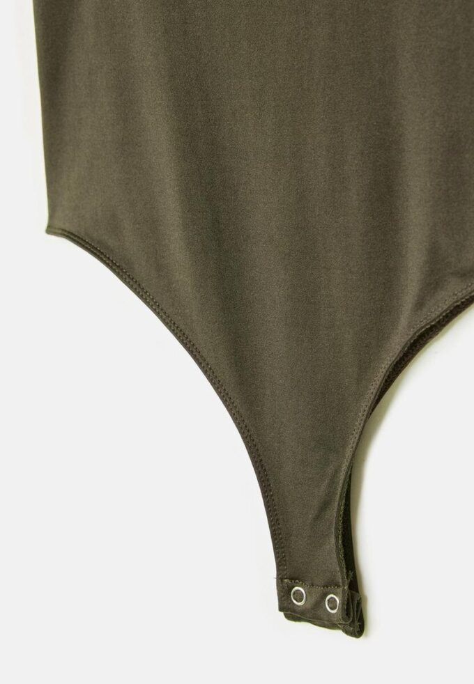 Body in poliammide con scollo quadrato