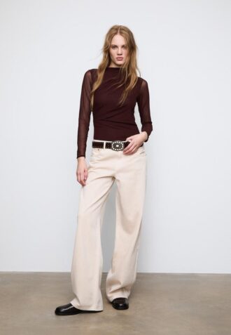 Body in tulle arricciato