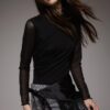 Body in tulle arricciato Body in tulle arricciato