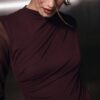 Body in tulle arricciato Body in tulle arricciato