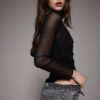 Body in tulle arricciato Body in tulle arricciato
