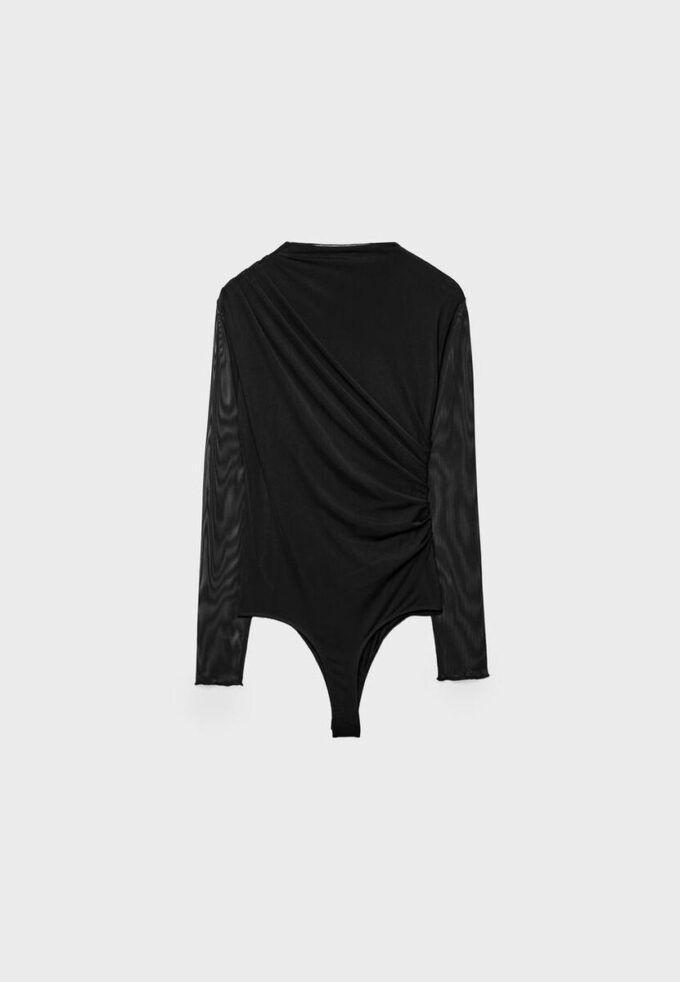 Body in tulle arricciato Body in tulle arricciato