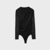 Body in tulle arricciato Body in tulle arricciato