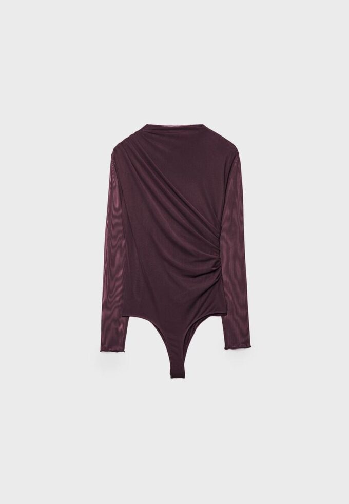 Body in tulle arricciato Body in tulle arricciato