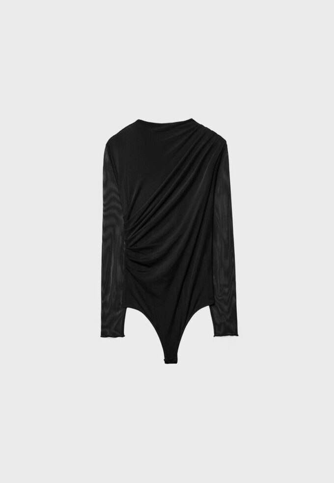Body in tulle arricciato Body in tulle arricciato