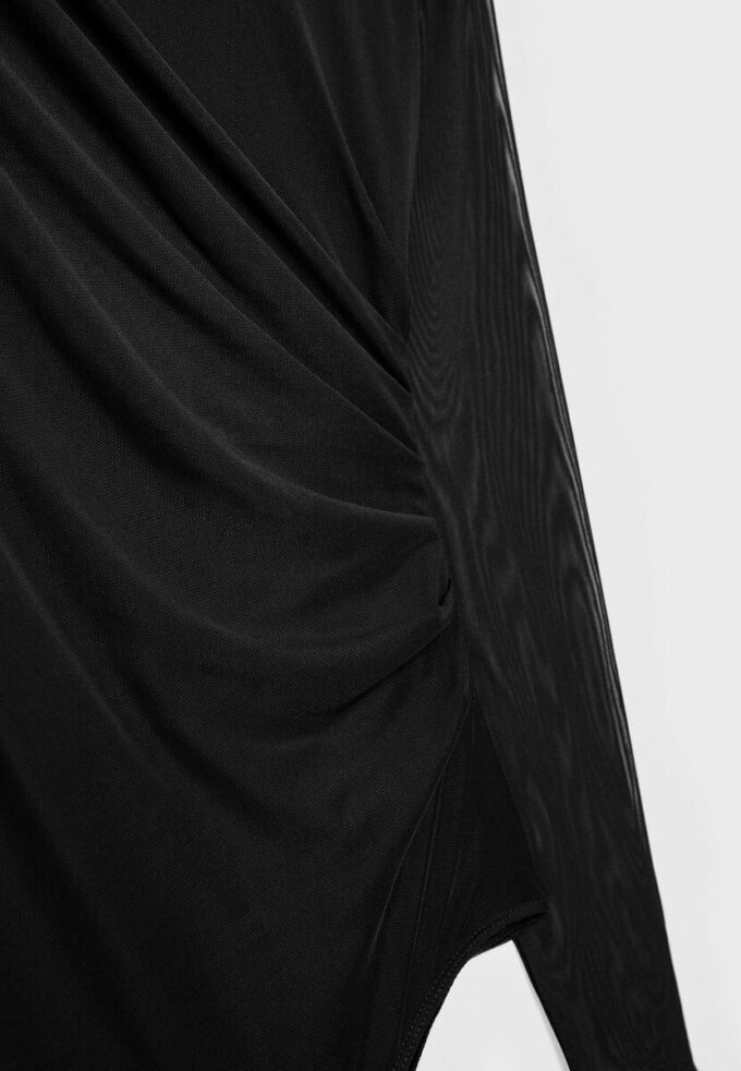 Body in tulle arricciato Body in tulle arricciato