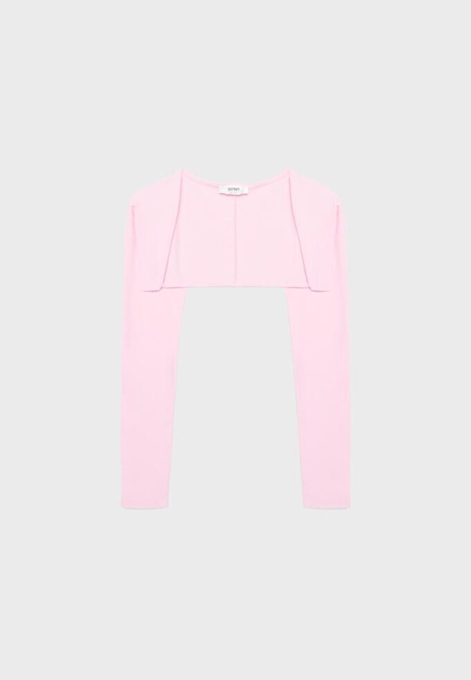 Bolero slim fit a maniche lunghe