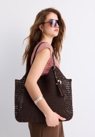 Borsa a tracolla all’uncinetto