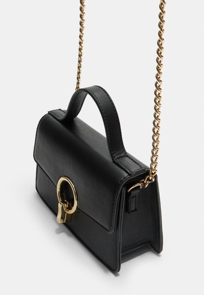 Borsa a tracolla con chiusura rotonda