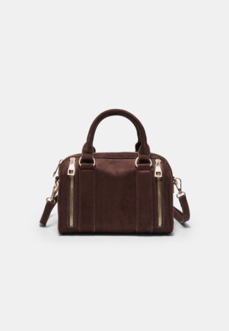 Borsa a tracolla con dettagli in zip