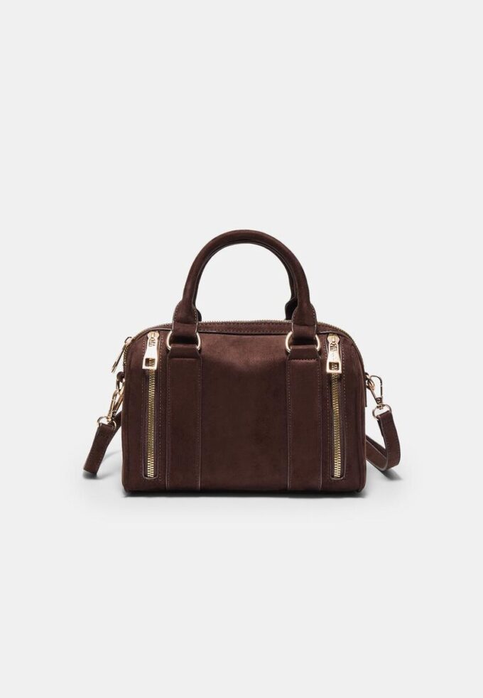 Borsa a tracolla con dettagli in zip